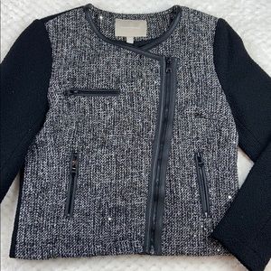 Banana Republic Sparkle Moto Style Blazer